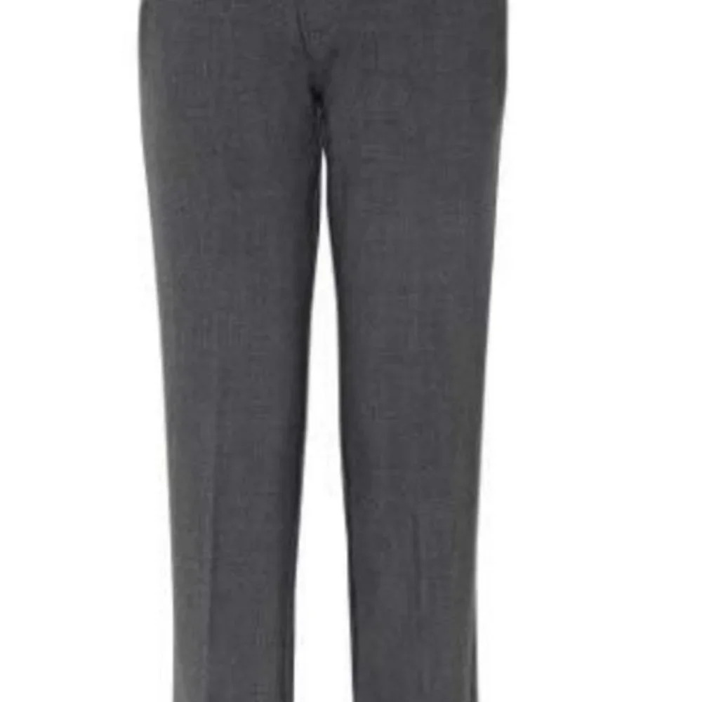 NWT Chaps Boys' Big Flat Front Dress Pants, charcoal gray, size 5